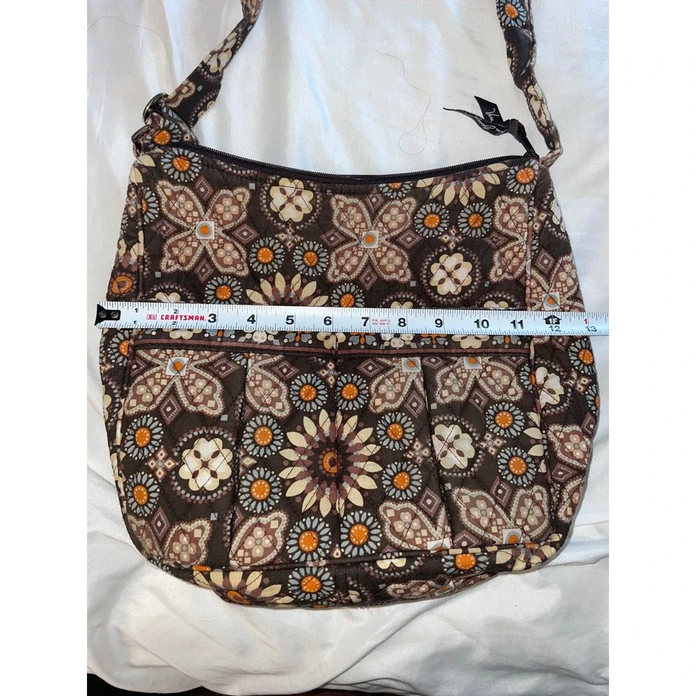 Vera Bradley Retired Canyon Quilted Crossbody Bag Floral Hobo Shoulder Purse